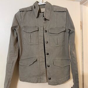 Joe's Jeans Denim Stone Military Field Jacket
